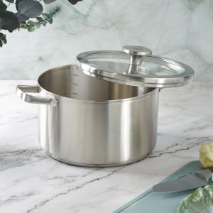 BergHoff Leo Graphite 9.5" Recycled Ss Cov Stockpot, 6.3Qt 2 BergHoff Leo Graphite 9.5" Recycled Ss Cov Stockpot, 6.3Qt 2