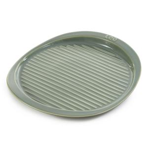 BergHoff Leo Balance Stoneware Ribbed Pizza Tray 15.75", Sage 2 BergHoff Leo Balance Stoneware Ribbed Pizza Tray 15.75", Sage 2