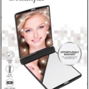 Vivitar® Compact LED Black Ultra-Slim Mirror 1 Vivitar® Compact LED Black Ultra-Slim Mirror 1
