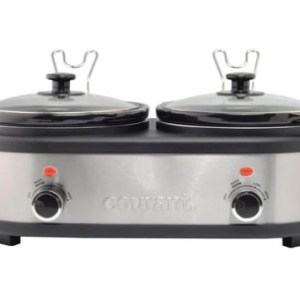 Courant 2.5 QT Double Slow Cooker - Stainless S 1 Courant 2.5 QT Double Slow Cooker - Stainless S 1