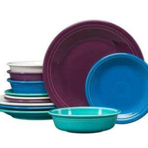Fiesta Service Classic Coastal Plates & Bowls (12 Pieces) 2 Fiesta Service Classic Coastal Plates & Bowls (12 Pieces) 2