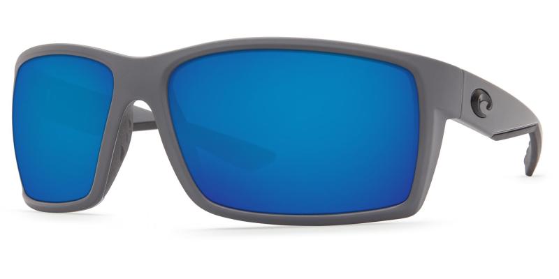 Costa Del Mar Reefton Sunglasses - (Frame) Matte Gray; (Lens) Blue Mirror 580P 2 Costa Del Mar Reefton Sunglasses - (Frame) Matte Gray; (Lens) Blue Mirror 580P 2