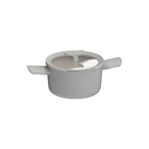 BergHoff Leo Balance 8" Recycled Alum Ceramic 3.1Qt Ns Cov Saucepan, Moonmist 2 BergHoff Leo Balance 8" Recycled Alum Ceramic 3.1Qt Ns Cov Saucepan, Moonmist 2