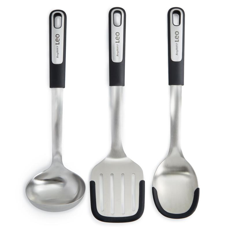 BergHoff Leo Graphite 3Pc Recycled Ss & Pp Utensil Set 2 BergHoff Leo Graphite 3Pc Recycled Ss & Pp Utensil Set 2