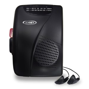 Jensen® Portable Stereo Cassette Player with AM/FM Radio & Earbuds 1 Jensen® Portable Stereo Cassette Player with AM/FM Radio & Earbuds 1