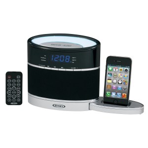 Jensen® iPod Docking Music System w/ FM Receiver, Auxiliary Input, Night Light & Slide-Out Dock 1 Jensen® iPod Docking Music System w/ FM Receiver, Auxiliary Input, Night Light & Slide-Out Dock 1