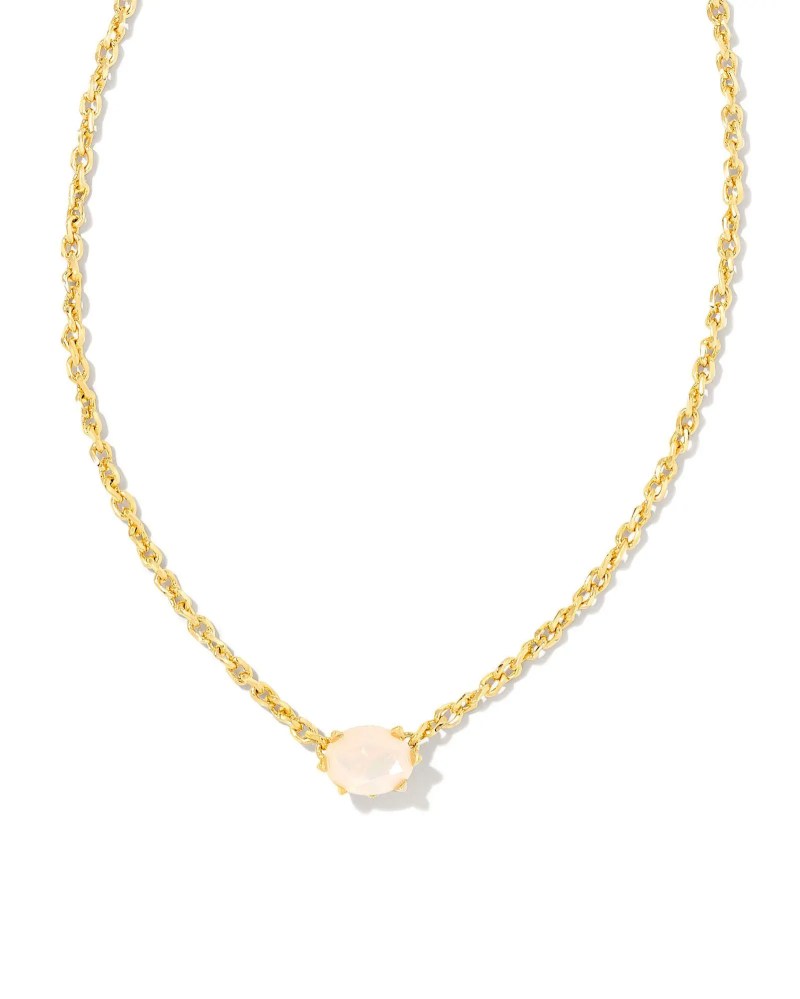 Kendra Scott Cailin Gold Pendant Necklace - Champagne Opal Crystal 2 Kendra Scott Cailin Gold Pendant Necklace - Champagne Opal Crystal 2