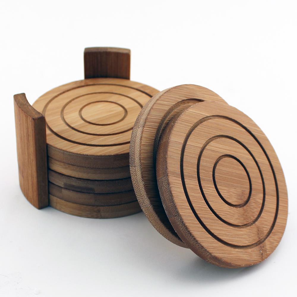 BergHoff Bamboo Coaster Set 7Pc 2 BergHoff Bamboo Coaster Set 7Pc 2