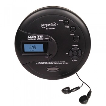 SuperSonic Personal MP3/CD Player with FM Radio 1 SuperSonic Personal MP3/CD Player with FM Radio 1
