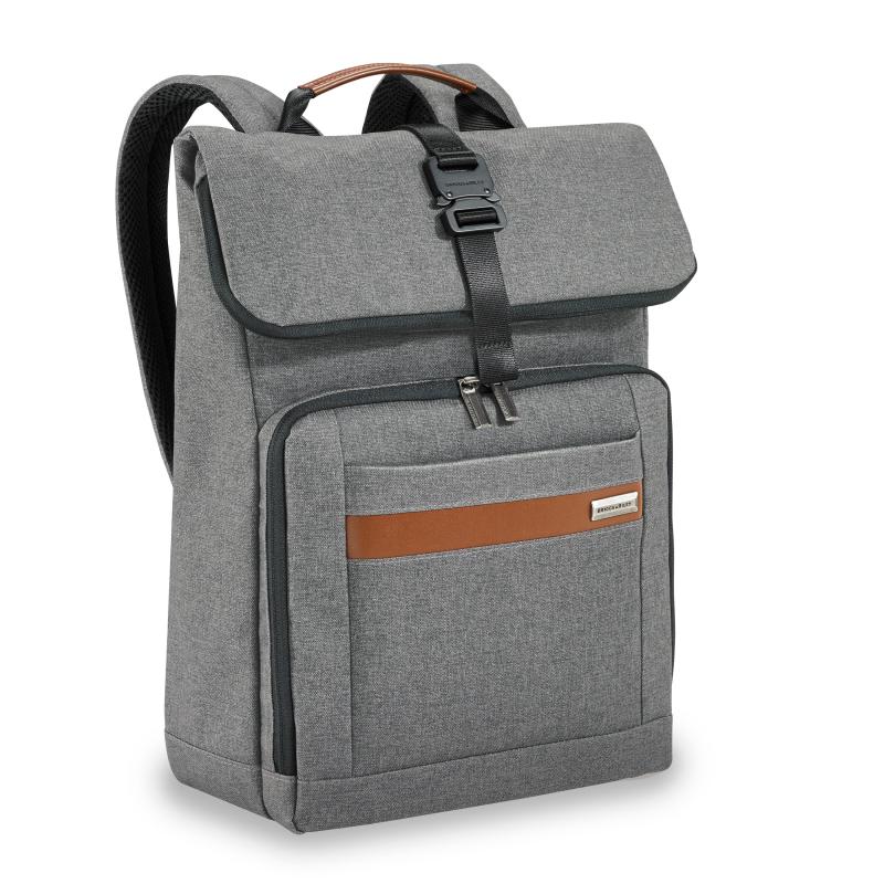 Briggs & Riley™ Kinzie Street Medium Foldover Backpack (Grey) 1 Briggs & Riley™ Kinzie Street Medium Foldover Backpack (Grey) 1