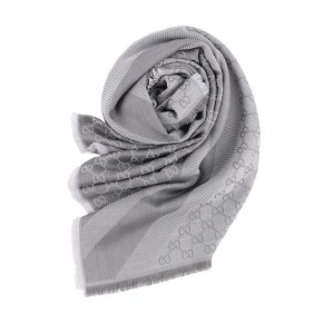Gucci Gg Jacquard Silk Wool Shawl 2 Gucci Gg Jacquard Silk Wool Shawl 2