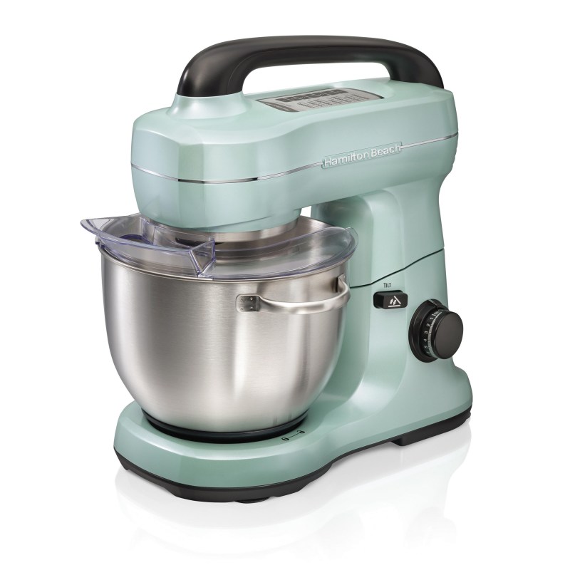 Hamilton Beach Stand Mixer w/4 Quart Stainless Steel Bowl, 7 Speeds, 300 Watt Motor - Aqua 2 Hamilton Beach Stand Mixer w/4 Quart Stainless Steel Bowl, 7 Speeds, 300 Watt Motor - Aqua 2