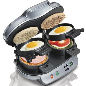 Hamilton Beach Dual Breakfast Sandwich Maker, Quick And Easy, Audible Digital Timer - Silver 2 Hamilton Beach Dual Breakfast Sandwich Maker, Quick And Easy, Audible Digital Timer - Silver 2