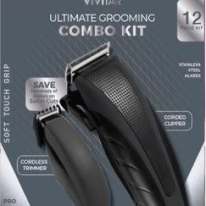 Vivitar® Black Ultimate Grooming 12-Pc Combo Kit 1 Vivitar® Black Ultimate Grooming 12-Pc Combo Kit 1