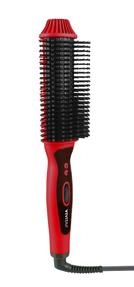 VivitarĀ® Red Ceramic Hair Curling/Straightening Brush 1 VivitarĀ® Red Ceramic Hair Curling/Straightening Brush 1