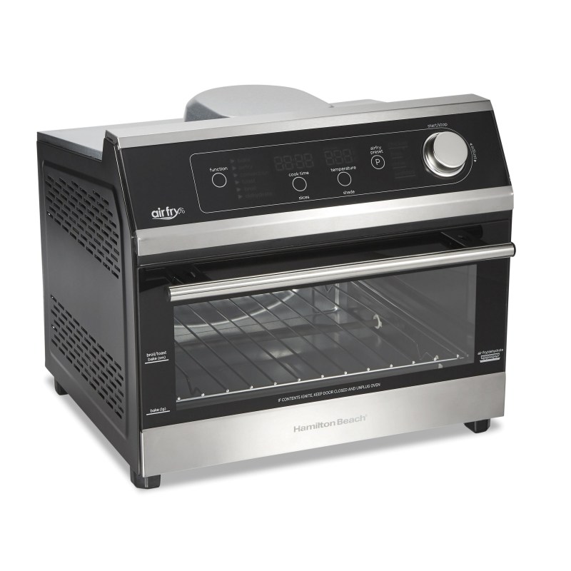 Hamilton Beach® Digital Air Fryer Toaster Oven 6 Slice Capacity Black w/Stainless Steel Accents 2 Hamilton Beach® Digital Air Fryer Toaster Oven 6 Slice Capacity Black w/Stainless Steel Accents 2