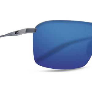Costa Del Mar Skimmer Sunglasses – (Frame) Matte Silver Gray Orange; (Lens) Blue Mirror 580P 2 Costa Del Mar Skimmer Sunglasses – (Frame) Matte Silver Gray Orange; (Lens) Blue Mirror 580P 2