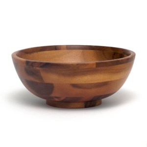 Lipper Small Acacia Footed Flared Bowl 1 Lipper Small Acacia Footed Flared Bowl 1