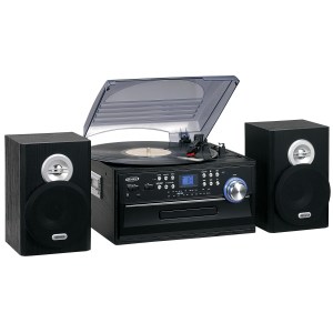 Jensen® 3-Speed Stereo Turntable w/ CD/Cassette, AM/FM Radio 1 Jensen® 3-Speed Stereo Turntable w/ CD/Cassette, AM/FM Radio 1