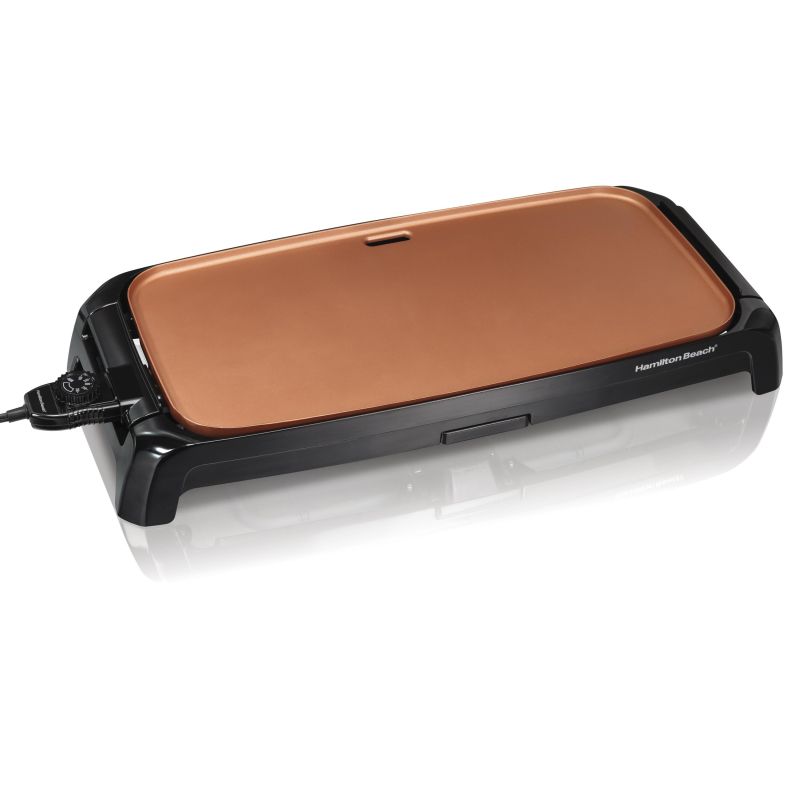 Hamilton Beach® Durathon® Ceramic Griddle w/Reversible Power Cord 2 Hamilton Beach® Durathon® Ceramic Griddle w/Reversible Power Cord 2
