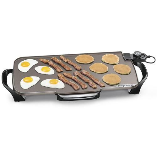 22" Presto® Electric Ceramic Griddle w/Removable Handles 2 22" Presto® Electric Ceramic Griddle w/Removable Handles 2