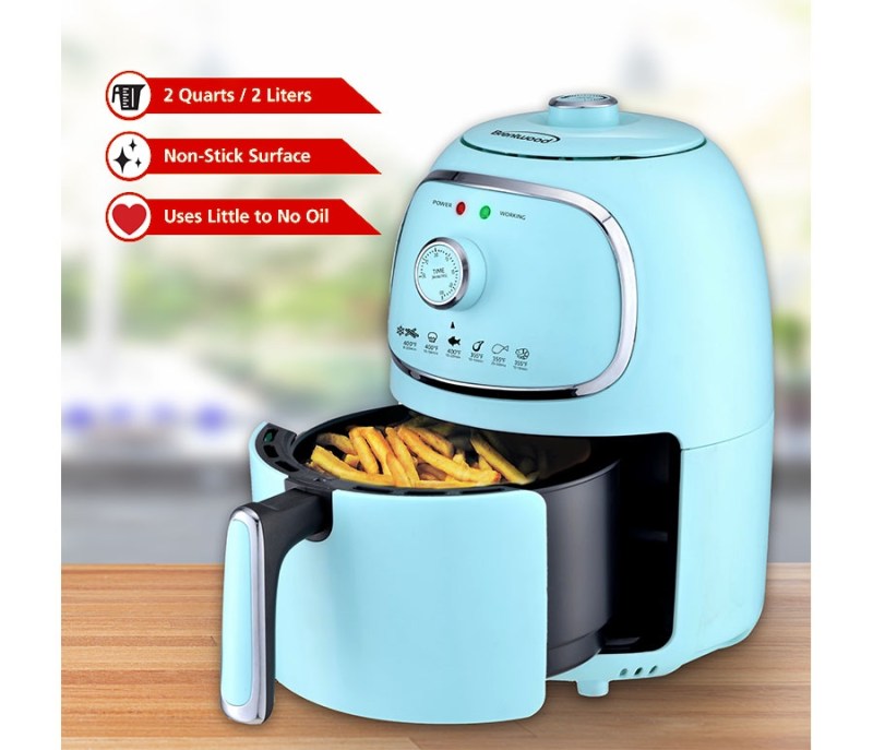2 Qt. Blue Electric Air Fryer 1 2 Qt. Blue Electric Air Fryer 1