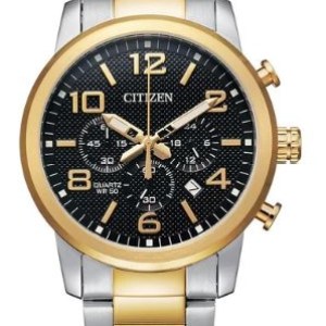 Citizen® Men%27s Quartz Two-Tone Watch w/Black Dial 1 Citizen® Men%27s Quartz Two-Tone Watch w/Black Dial 1