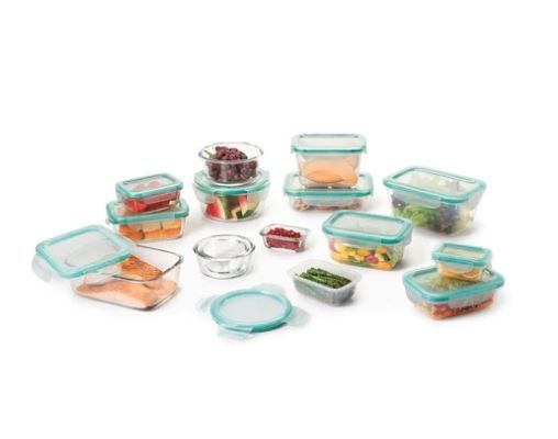 OXO Good Grips 30pc SNAP Glass & Plastic Container Set 2 OXO Good Grips 30pc SNAP Glass & Plastic Container Set 2