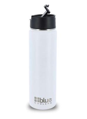 Blue Coolers White 20 Oz. Flask (Slide) 2 Blue Coolers White 20 Oz. Flask (Slide) 2