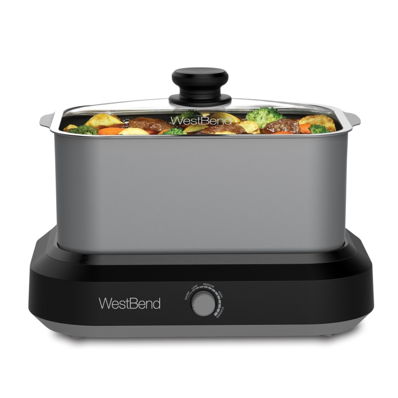 Legacy West Bend® - 6 Qt. Slow Cooker With Tote - Silver 2 Legacy West Bend® - 6 Qt. Slow Cooker With Tote - Silver 2