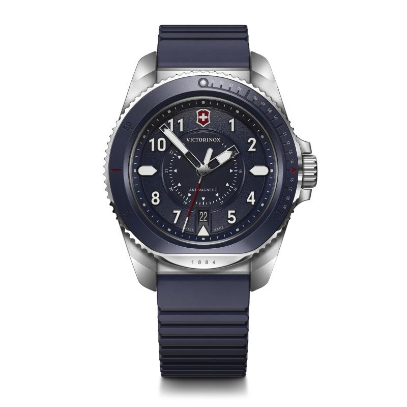 Victorinox Swiss Army Corporate Gifts Journey Ø43 Blue Bezel Dial Rubber Strap Watch 2 Victorinox Swiss Army Corporate Gifts Journey Ø43 Blue Bezel Dial Rubber Strap Watch 2