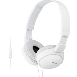 Sony ZX Series White Wired Headphones w/Mic 1 Sony ZX Series White Wired Headphones w/Mic 1