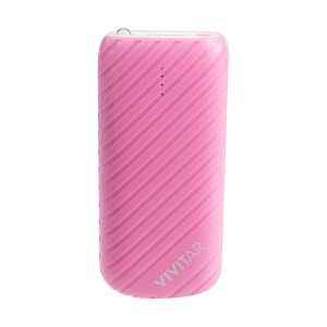 Vivitar® Pink Power Bank w/4000 mAh Power Capacity 1 Vivitar® Pink Power Bank w/4000 mAh Power Capacity 1