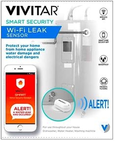 VivitarĀ® Smart Wi-Fi Leak Sensor 1 VivitarĀ® Smart Wi-Fi Leak Sensor 1