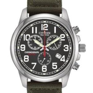 Citizen® Men%27s Chandler Eco-Drive® Watch w/Military Green Strap & Black Dial 1 Citizen® Men%27s Chandler Eco-Drive® Watch w/Military Green Strap & Black Dial 1