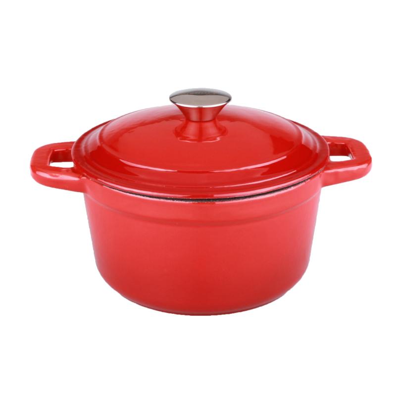 BergHoff® Neo 7Qt Cast Iron Round Cov Dutch Oven Red 2 BergHoff® Neo 7Qt Cast Iron Round Cov Dutch Oven Red 2