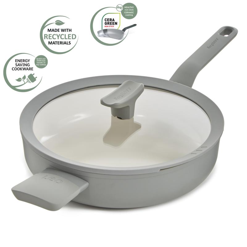 BergHoff Leo Balance 10.5" Covered 3Qt. Sauté Pan, Moonmist 2 BergHoff Leo Balance 10.5" Covered 3Qt. Sauté Pan, Moonmist 2