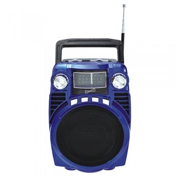 SuperSonic Bluetooth Portable AM/FM/SW Radio with USB/SD Inputs, Rechargeable 1 SuperSonic Bluetooth Portable AM/FM/SW Radio with USB/SD Inputs, Rechargeable 1