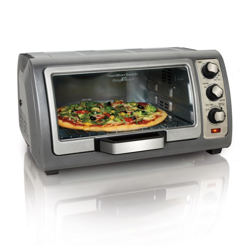 Hamilton Beach® 6 Slice Easy Reach™ Convection Toaster Oven w/Roll Top Door 2 Hamilton Beach® 6 Slice Easy Reach™ Convection Toaster Oven w/Roll Top Door 2