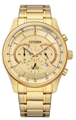 Citizen® Men%27s Quartz Chronograph Gold-Tone Watch w/Champagne Dial 1 Citizen® Men%27s Quartz Chronograph Gold-Tone Watch w/Champagne Dial 1