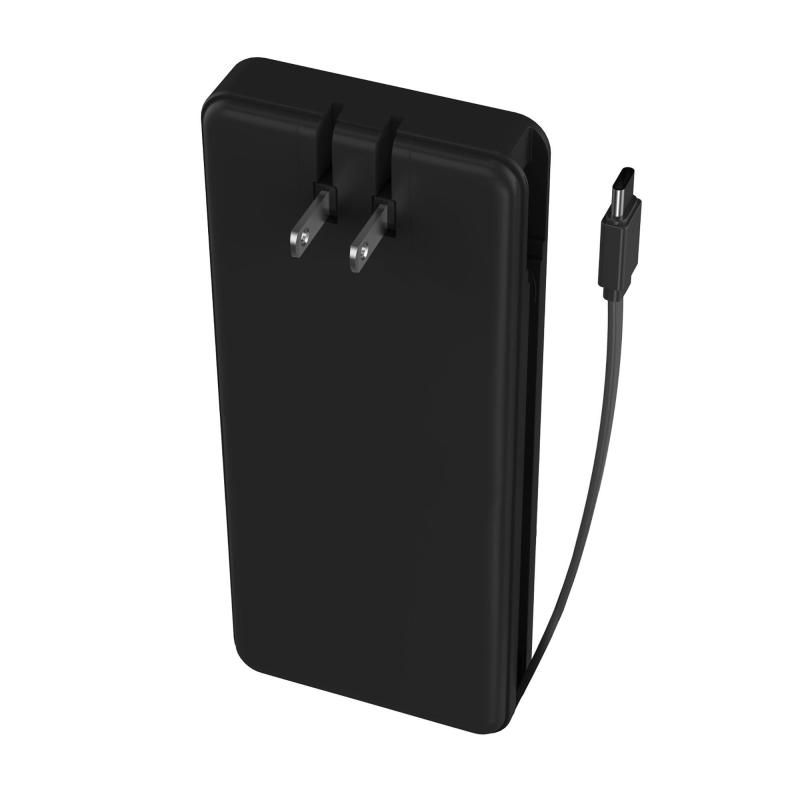myCharge Amp Prong Max Portable Charger W/ Built-In Usb-C Cable & Wall Plug 2 myCharge Amp Prong Max Portable Charger W/ Built-In Usb-C Cable & Wall Plug 2