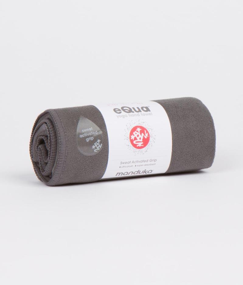 Manduka Equa Yoga Hand Towel - Thunder Gray 2 Manduka Equa Yoga Hand Towel - Thunder Gray 2