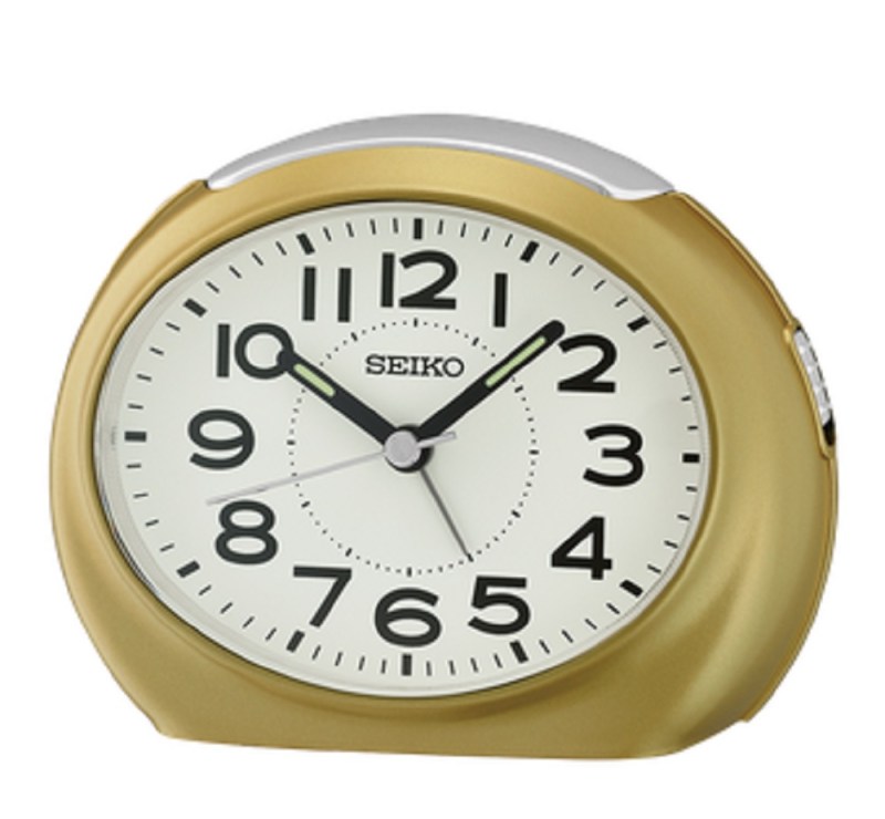 Seiko Metallic Gold Tokai Bedside Alarm Clock 1 Seiko Metallic Gold Tokai Bedside Alarm Clock 1