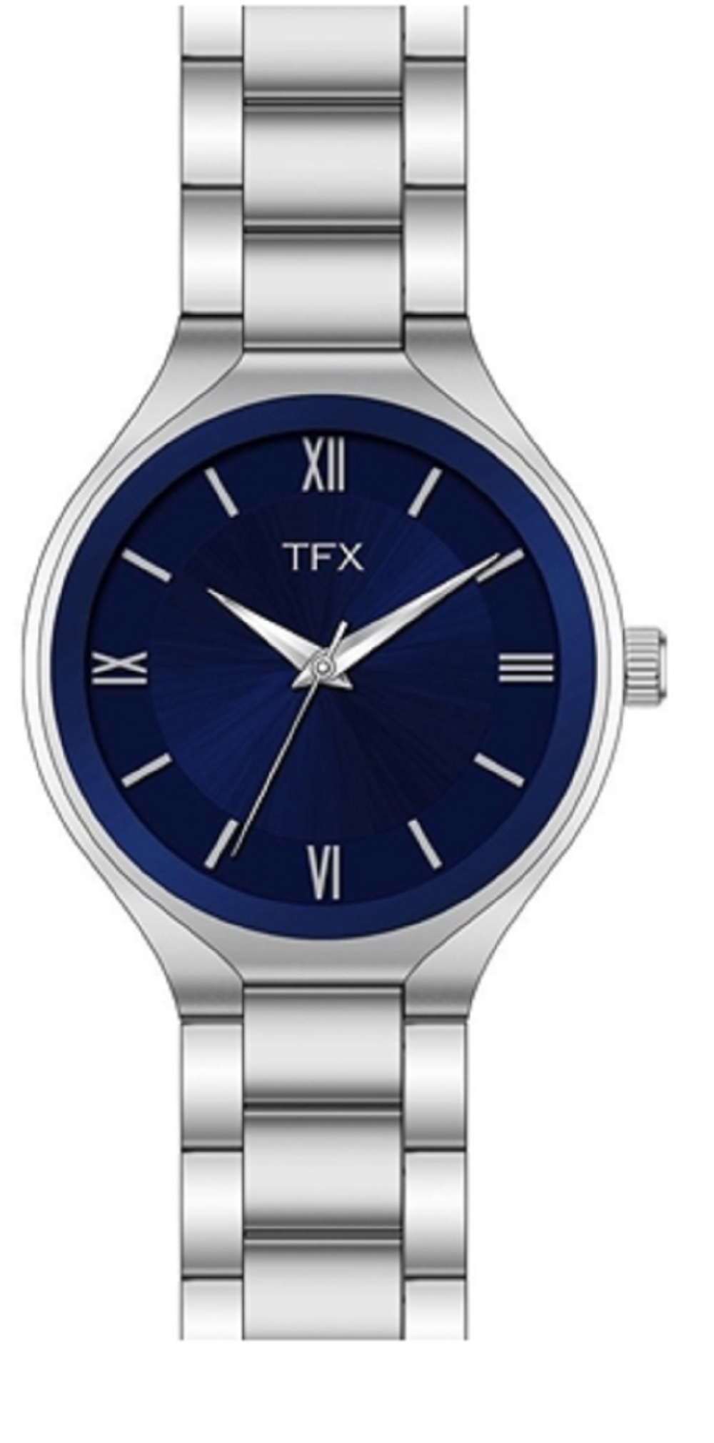 Bulova Tfx Two Tone Watch With Blue Dial Bulova Tfx Men's Blue