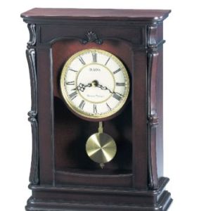 Bulova Abbeville Antique Wiped Walnut Clock w/ Dual Chime Movement 1 Bulova Abbeville Antique Wiped Walnut Clock w/ Dual Chime Movement 1