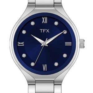 TFX by Bulova Ladies Silver tone Stainless Steel bracelet watch with blue dial 1 TFX by Bulova Ladies Silver tone Stainless Steel bracelet watch with blue dial 1