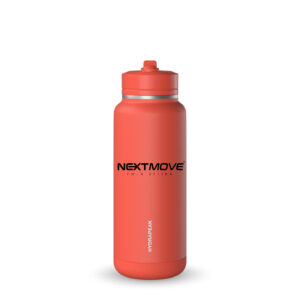HydraPeak 32oz Stainless Steel Insulated Water Bottle With Spill Proof Straw Lid And Rubber Boot 2