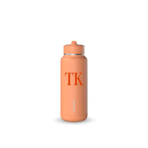 HydraPeak 32oz Stainless Steel Insulated Water Bottle With Spill Proof Straw Lid And Rubber Boot 2