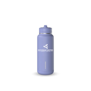 HydraPeak 32oz Stainless Steel Insulated Water Bottle With Spill Proof Straw Lid And Rubber Boot 2