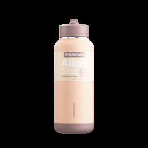 HydraPeak 32oz Stainless Steel Insulated Water Bottle With Spill Proof Straw Lid And Rubber Boot 2